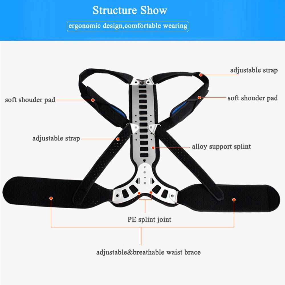 Tcare Posture Corrector Back Support Comfortable Back and Shoulder Brace for Adult Student Medical Device To Improve Bad Posture Size : S|M|L|XL Tcare Posture Corrector Back Support Comfortable Back and Shoulder Brace for Adult Student Medical Device To Improve Bad Posture Size : S|M|L|XL