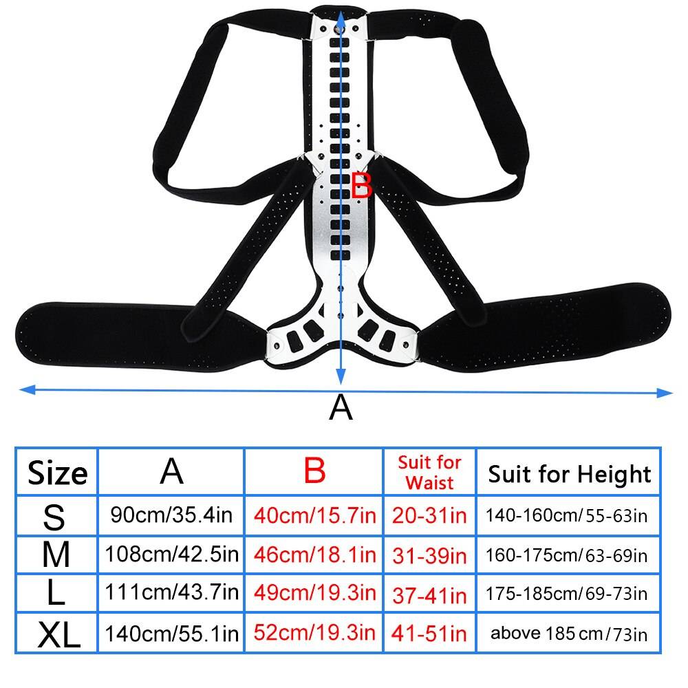 Tcare Posture Corrector Back Support Comfortable Back and Shoulder Brace for Adult Student Medical Device To Improve Bad Posture Size : S|M|L|XL Tcare Posture Corrector Back Support Comfortable Back and Shoulder Brace for Adult Student Medical Device To Improve Bad Posture Size : S|M|L|XL