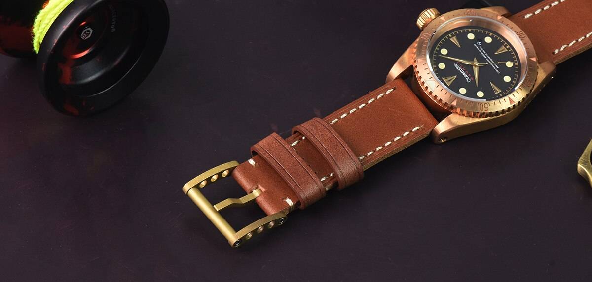 Hruodland Dreamstar Solid CuSn8 Bronze Diving Men's Watches SW200 Sapphire Glass 20ATM Automatic Mechanical Wrist Watch for Male