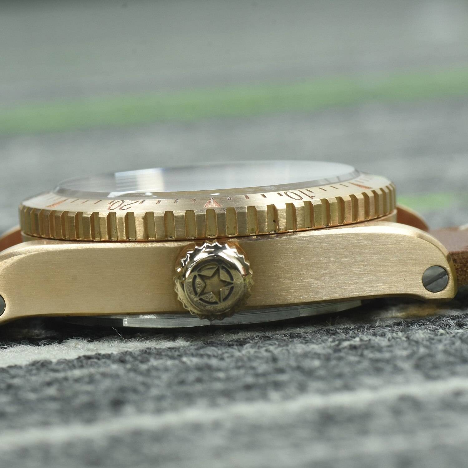 Hruodland Dreamstar Solid CuSn8 Bronze Diving Men's Watches SW200 Sapphire Glass 20ATM Automatic Mechanical Wrist Watch for Male