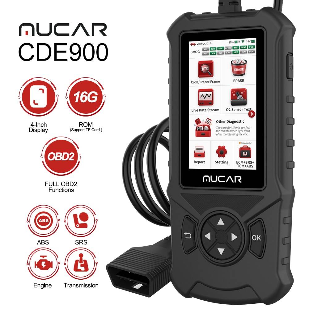 MUCAR CDE900 OBD2 Car Diagnostic Tool Engine TCM ABS SRS System Auto Car Code Reader for Mechanics Scanner Lifetime Free Upgrade Ships From : China|United States|SPAIN|Russian Federation|France MUCAR CDE900 OBD2 Car Diagnostic Tool Engine TCM ABS SRS System Auto Car Code Reader for Mechanics Scanner Lifetime Free Upgrade Ships From : China|United States|SPAIN|Russian Federation|France