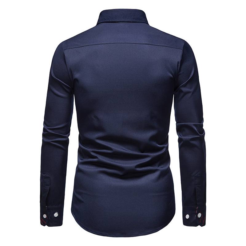 Men's Long Sleeve Collared Polo Shirts