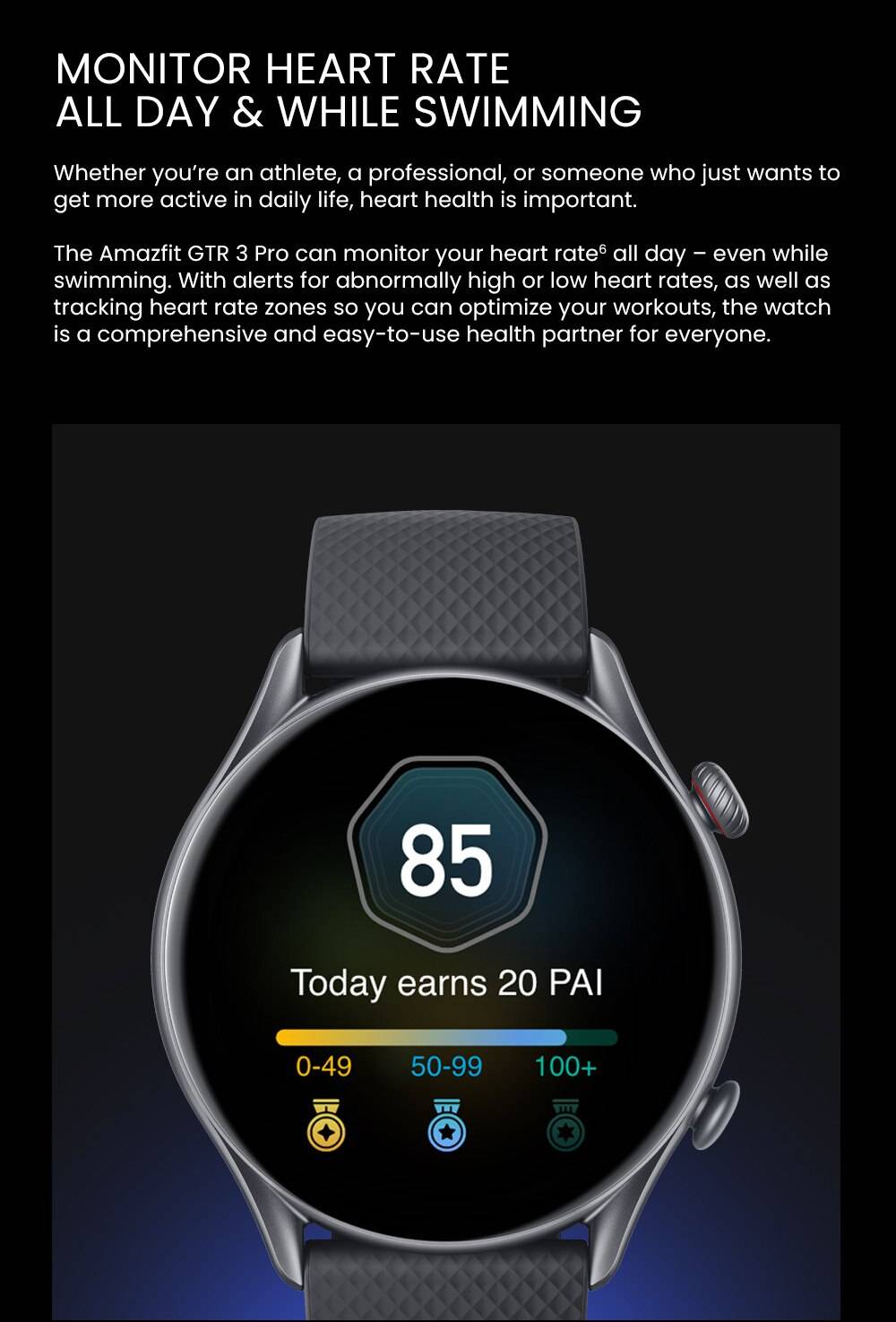 New Amazfit GTR 3 Pro GTR3 Pro GTR-3 Pro Smartwatch AMOLED Display Zepp OS App 12-day Battery Life Watch for Andriod