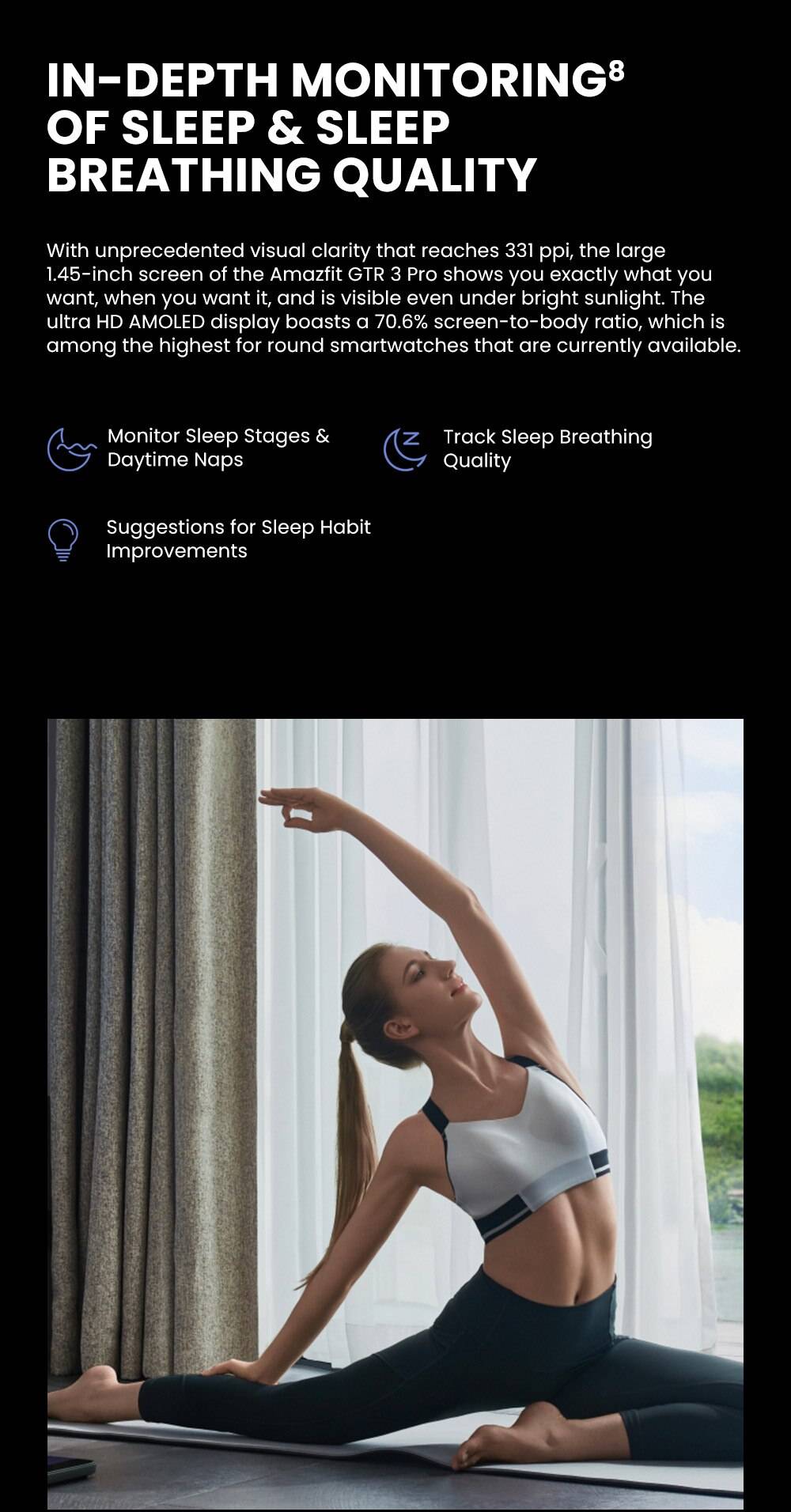 New Amazfit GTR 3 Pro GTR3 Pro GTR-3 Pro Smartwatch AMOLED Display Zepp OS App 12-day Battery Life Watch for Andriod