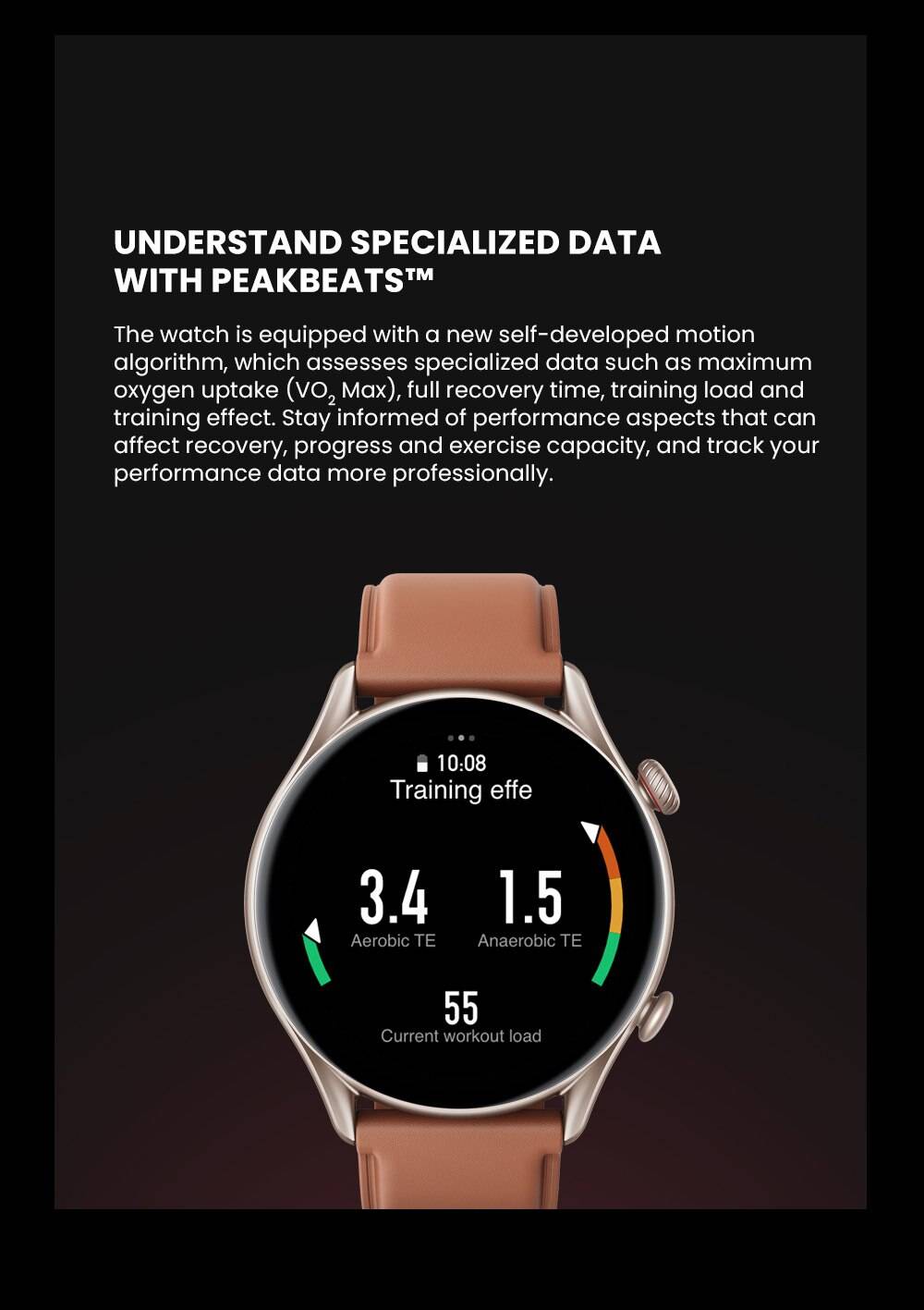 New Amazfit GTR 3 Pro GTR3 Pro GTR-3 Pro Smartwatch AMOLED Display Zepp OS App 12-day Battery Life Watch for Andriod
