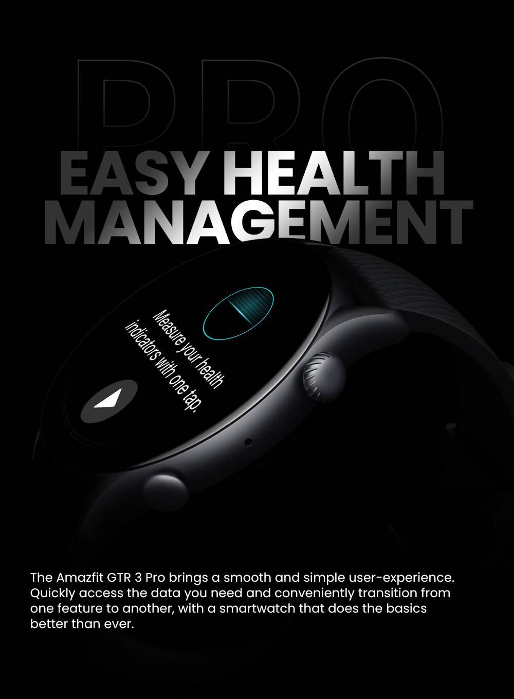 New Amazfit GTR 3 Pro GTR3 Pro GTR-3 Pro Smartwatch AMOLED Display Zepp OS App 12-day Battery Life Watch for Andriod