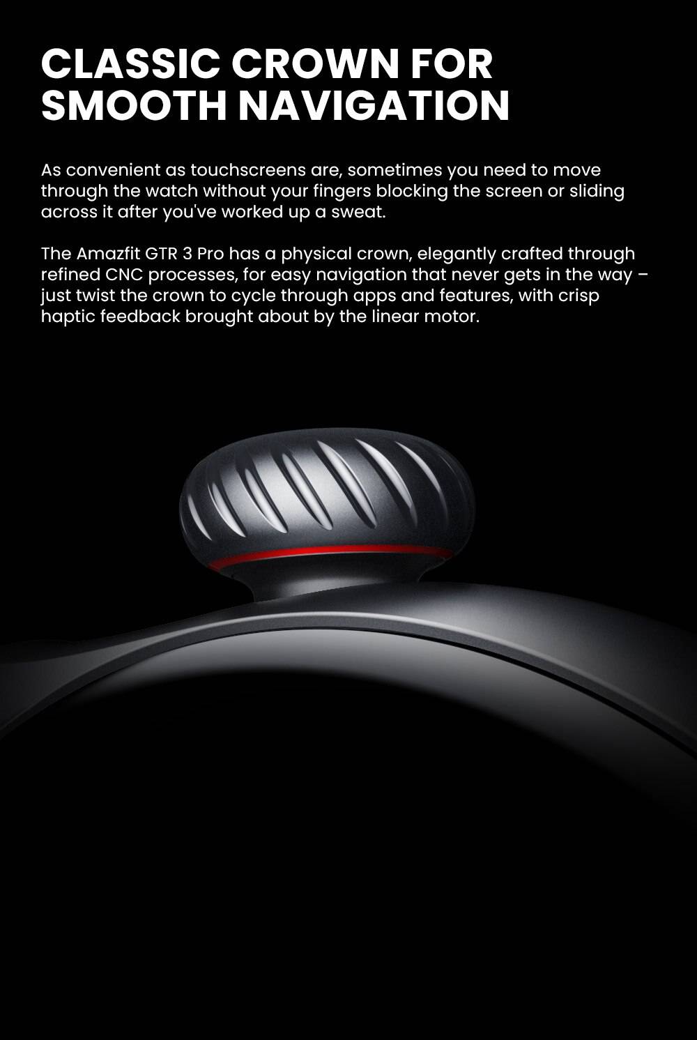 New Amazfit GTR 3 Pro GTR3 Pro GTR-3 Pro Smartwatch AMOLED Display Zepp OS App 12-day Battery Life Watch for Andriod