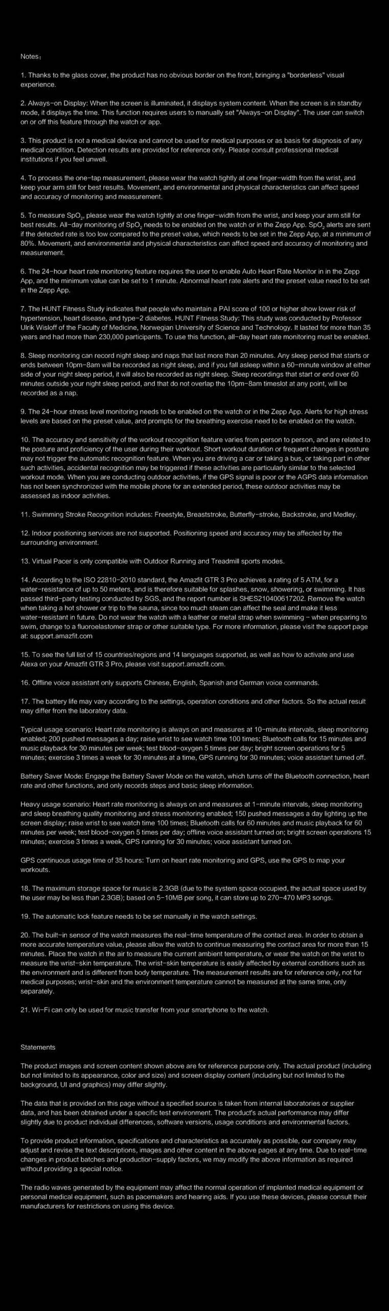 New Amazfit GTR 3 Pro GTR3 Pro GTR-3 Pro Smartwatch AMOLED Display Zepp OS App 12-day Battery Life Watch for Andriod