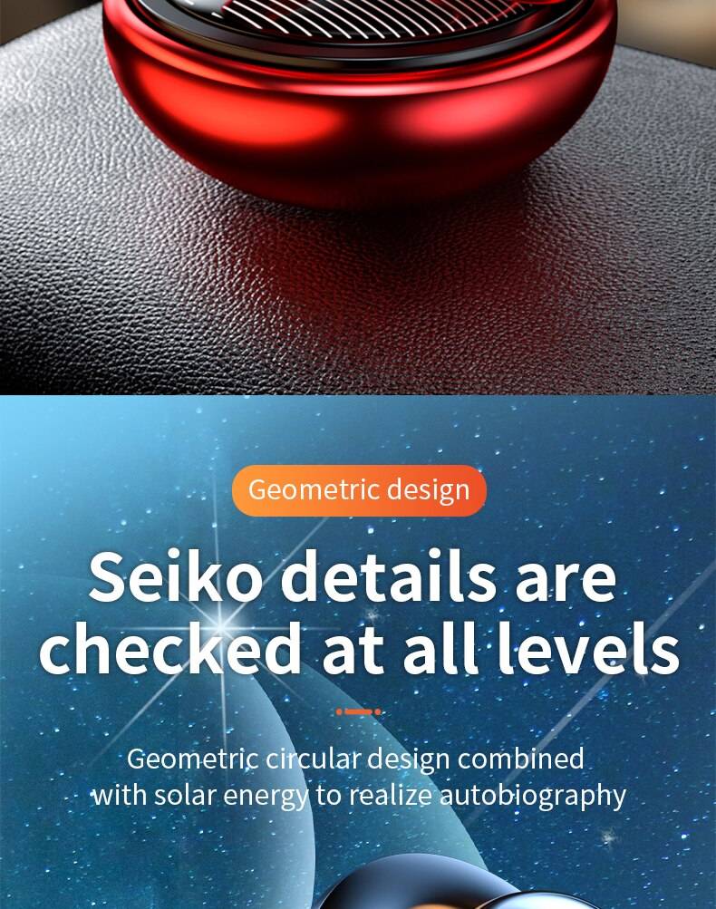 Solar Car Air Freshener Rotating Aromatherapy Diffusing Accessories Interior Durable Original Perfume For Men And Women