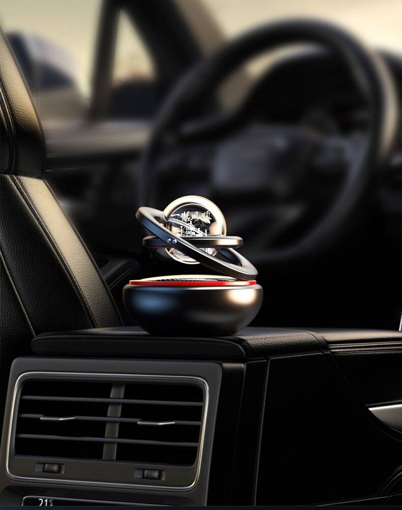 Solar Car Air Freshener Rotating Aromatherapy Diffusing Accessories Interior Durable Original Perfume For Men And Women