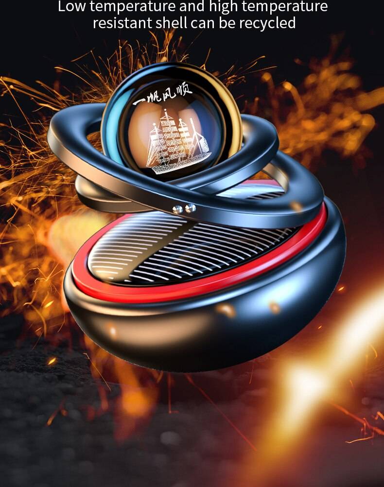 Solar Car Air Freshener Rotating Aromatherapy Diffusing Accessories Interior Durable Original Perfume For Men And Women