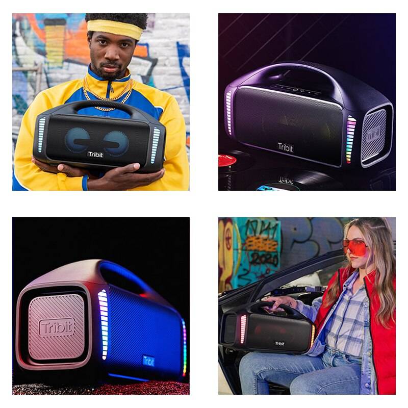 Tribit Portable Bluetooth Speaker 90W StormBox Blast Outdoor Wireless Speaker IPX7 Waterproof Party Camping Speaker 30H Playtime Tribit Portable Bluetooth Speaker 90W StormBox Blast Outdoor Wireless Speaker IPX7 Waterproof Party Camping Speaker 30H Playtime