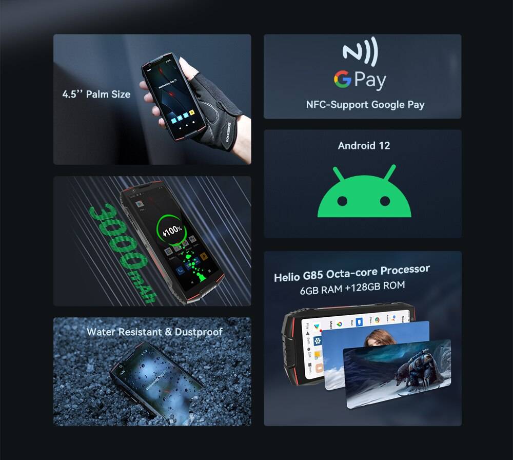 World Premiere,Cubot KingKong MINI 3, 4.5" Mini Smartphone, Helio G85 Octa-Core, 6GB+128GB, Dual SIM,NFC Waterproof Rugged Phone World Premiere,Cubot KingKong MINI 3, 4.5" Mini Smartphone, Helio G85 Octa-Core, 6GB+128GB, Dual SIM,NFC Waterproof Rugged Phone