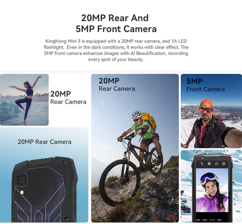 World Premiere,Cubot KingKong MINI 3, 4.5" Mini Smartphone, Helio G85 Octa-Core, 6GB+128GB, Dual SIM,NFC Waterproof Rugged Phone