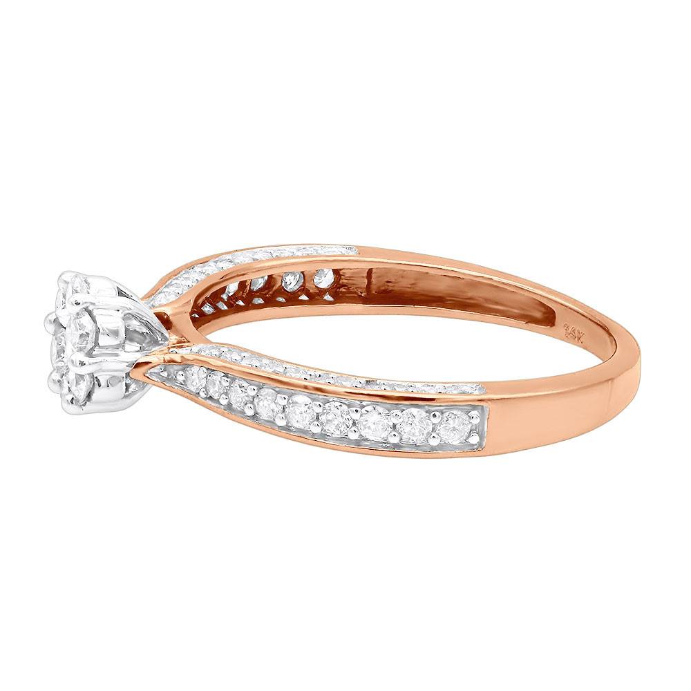 14K Rose Gold Ladies Diamond Rings Affordable Cluster Diamond Engagement Ring 0.73ct Precious Jewelry Precious Metals & Minerals Color: Pink Size: 4.5(custom)|5(custom)|5.5(custom)|6|6.5|7|7.5|8|8.5|9 14K Rose Gold Ladies Diamond Rings Affordable Cluster Diamond Engagement Ring 0.73ct Precious Jewelry Precious Metals & Minerals Color: Pink Size: 4.5(custom)|5(custom)|5.5(custom)|6|6.5|7|7.5|8|8.5|9