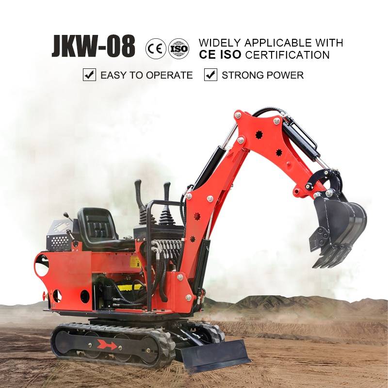 JKW-08 Mini Excavator Small Digger 0.8 Ton 1 Ton Micro Digging Machine With Attachments Color : JKW-08EXCAVATOR|JKW-10EXCAVATOR|JKW-12EXCAVATOR 