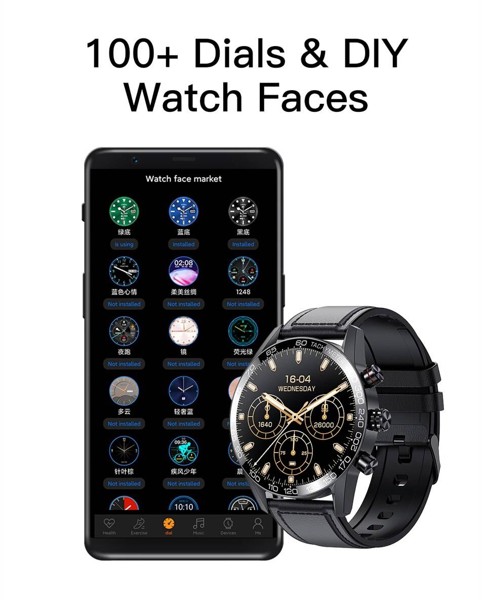 Lige 360 AMOLED HD Screen Watch For Men Smart Watch Bluetooth Calling Smartwatch 2022 Fashion Business Clock New Smartband Man