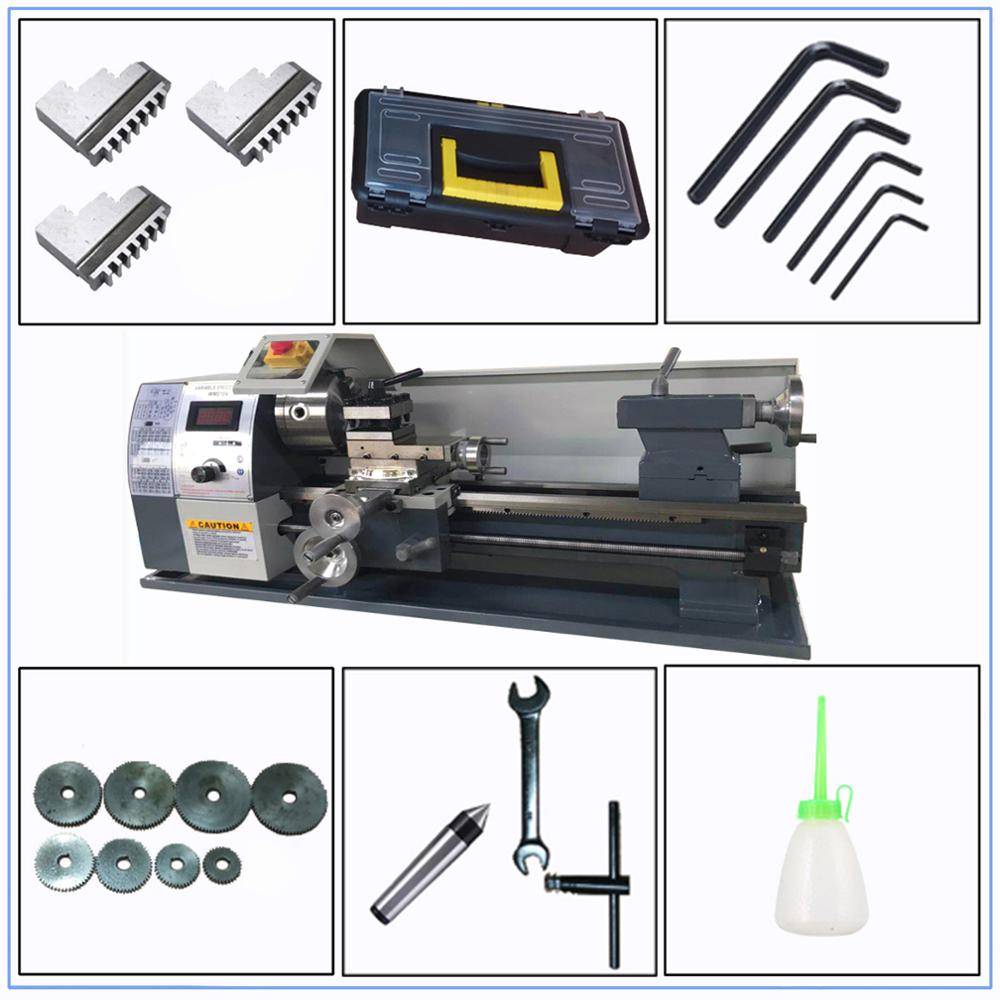 New Model WM210V Metal Lathe Machine Metric and Inch Thread Metal Wood Turning 1100W Brushless Motor Lathe Wood Ships From : China|Russian Federation New Model WM210V Metal Lathe Machine Metric and Inch Thread Metal Wood Turning 1100W Brushless Motor Lathe Wood Ships From : China|Russian Federation