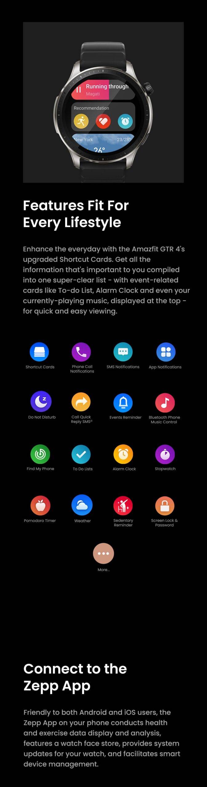 [World Premiere] Amazfit GTR 4 GTR4 Smartwatch 150 Sports Modes Bluetooth Phone Calls Smart Watch With Alexa Built-in