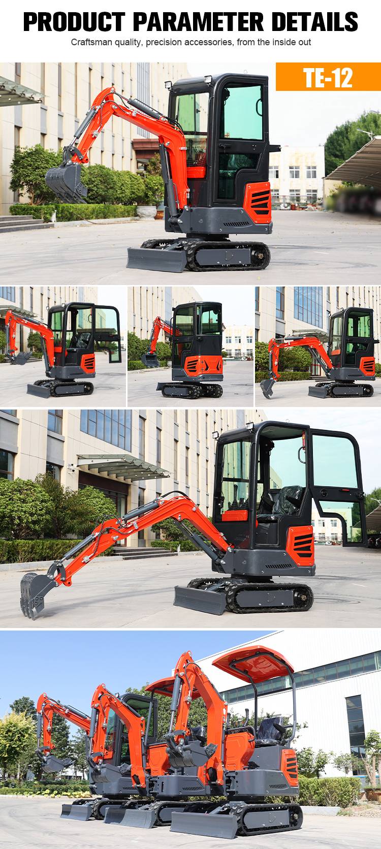 Free Shipping 1 ton 1.5 ton mini excavator Price Micro Mini Digger 1.2 ton Small Hydraulic Crawler Mini Excavator For Sale