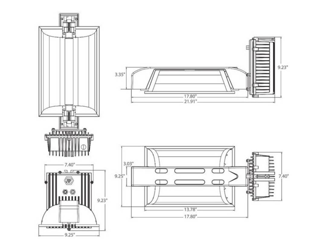 Hydrofarm Core 2.0 1000 Watt Dimmable Open Double Ended Grow Light 277-400 Volt Phantom DE Home & Garden Home, Household & Industrial Products Hydrofarm Core 2.0 1000 Watt Dimmable Open Double Ended Grow Light 277-400 Volt Phantom DE Home & Garden Home, Household & Industrial Products