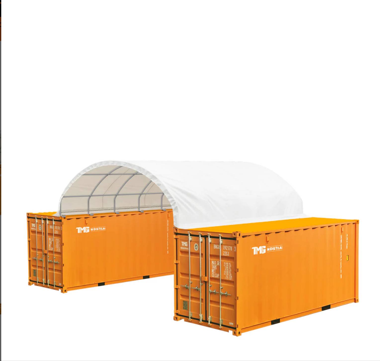 Protect Your Assets with the TMG Industrial 20′ x 20′ PE Fabric Container Shelter – Engineered for Durability and Dependability! Home & Household Items Home, Household & Industrial Products Machinery, Tools, & Furniture Protect Your Assets with the TMG Industrial 20' x 20' PE Fabric Container Shelter - Engineered for Durability and Dependability! Home & Household Items Home, Household & Industrial Products Machinery, Tools, & Furniture
