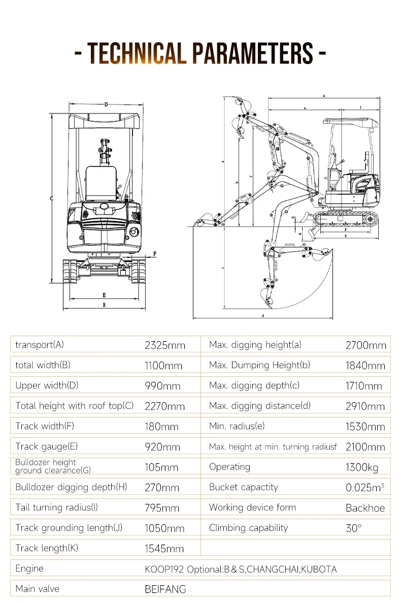 Mini Excavator 1.0 Ton Compact Excavators Price Hydraulic New Crawler Mini Bagger Digger EPA Kubota Engine Mini Excavator 2 Ton Mini Excavator 1.0 Ton Compact Excavators Price Hydraulic New Crawler Mini Bagger Digger EPA Kubota Engine Mini Excavator 2 Ton