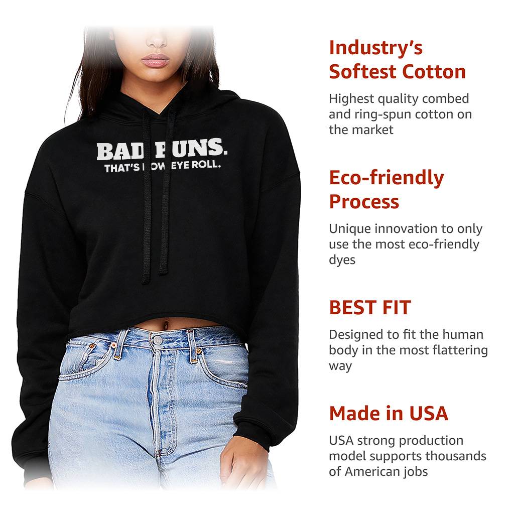 Bad Puns That’s How Eye Roll Women’s Cropped Hoodie – Silly Design Hooded Sweatshirt – Funny Joke Super Crop Top Hoodies Clothing Hoodies & Sweatshirts Color : Black|Lilac|White Bad Puns That's How Eye Roll Women's Cropped Hoodie - Silly Design Hooded Sweatshirt - Funny Joke Super Crop Top Hoodies Clothing Hoodies & Sweatshirts Color : Black|Lilac|White