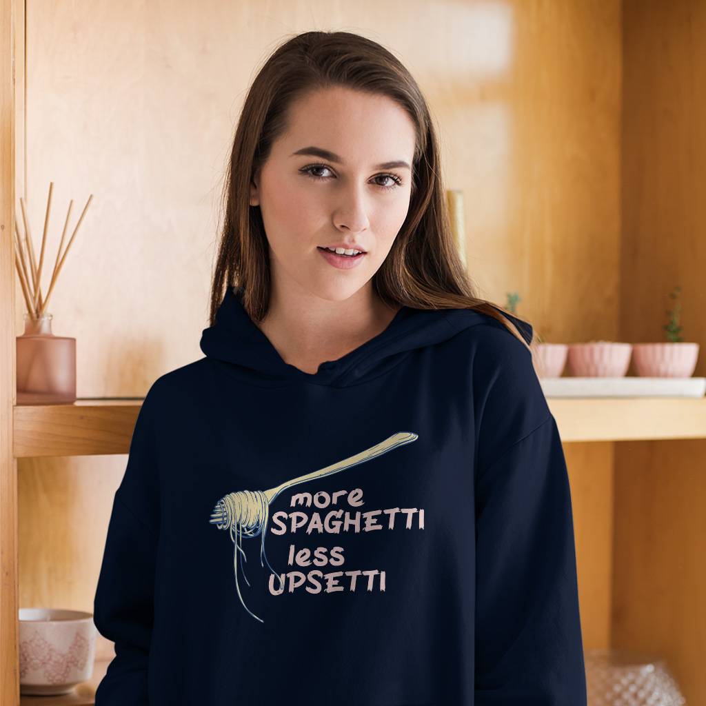 More Spaghetti Less Upsetti Hoodie – Vintage Aesthetic Hooded Sweatshirt – Retro Graphic Unisex Hoodie Clothing Hoodies & Sweatshirts Color : Black|Navy|White More Spaghetti Less Upsetti Hoodie - Vintage Aesthetic Hooded Sweatshirt - Retro Graphic Unisex Hoodie Clothing Hoodies & Sweatshirts Color : Black|Navy|White