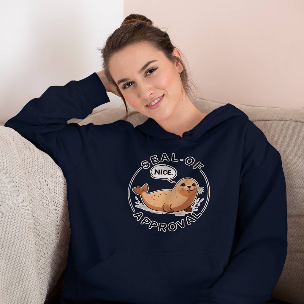 Seal Of Approval Hoodie – Cute Pun Hooded Sweatshirt – Seal Lover Unisex Hoodie Clothing Hoodies & Sweatshirts Color : Black|Navy|White Seal Of Approval Hoodie - Cute Pun Hooded Sweatshirt - Seal Lover Unisex Hoodie Clothing Hoodies & Sweatshirts Color : Black|Navy|White