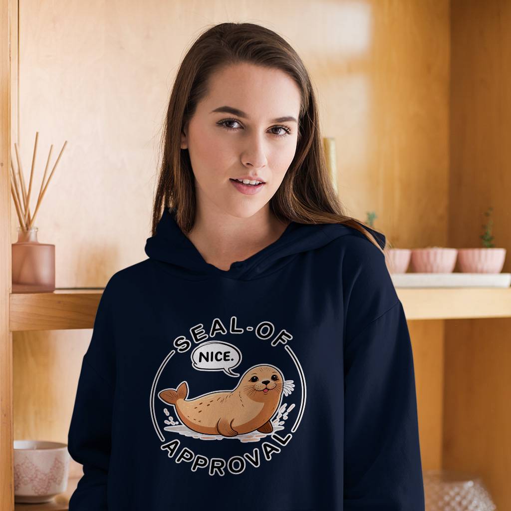 Seal Of Approval Hoodie – Cute Pun Hooded Sweatshirt – Seal Lover Unisex Hoodie Clothing Hoodies & Sweatshirts Color : Black|Navy|White Seal Of Approval Hoodie - Cute Pun Hooded Sweatshirt - Seal Lover Unisex Hoodie Clothing Hoodies & Sweatshirts Color : Black|Navy|White